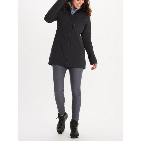 Marmot Women's EVODry Riverfront Parka - Black - Size XL - Picture 2 of 4